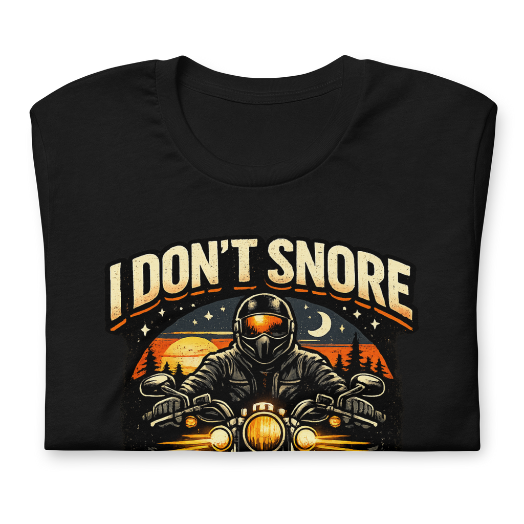 Biker motorcycle graphic t-shirt product image