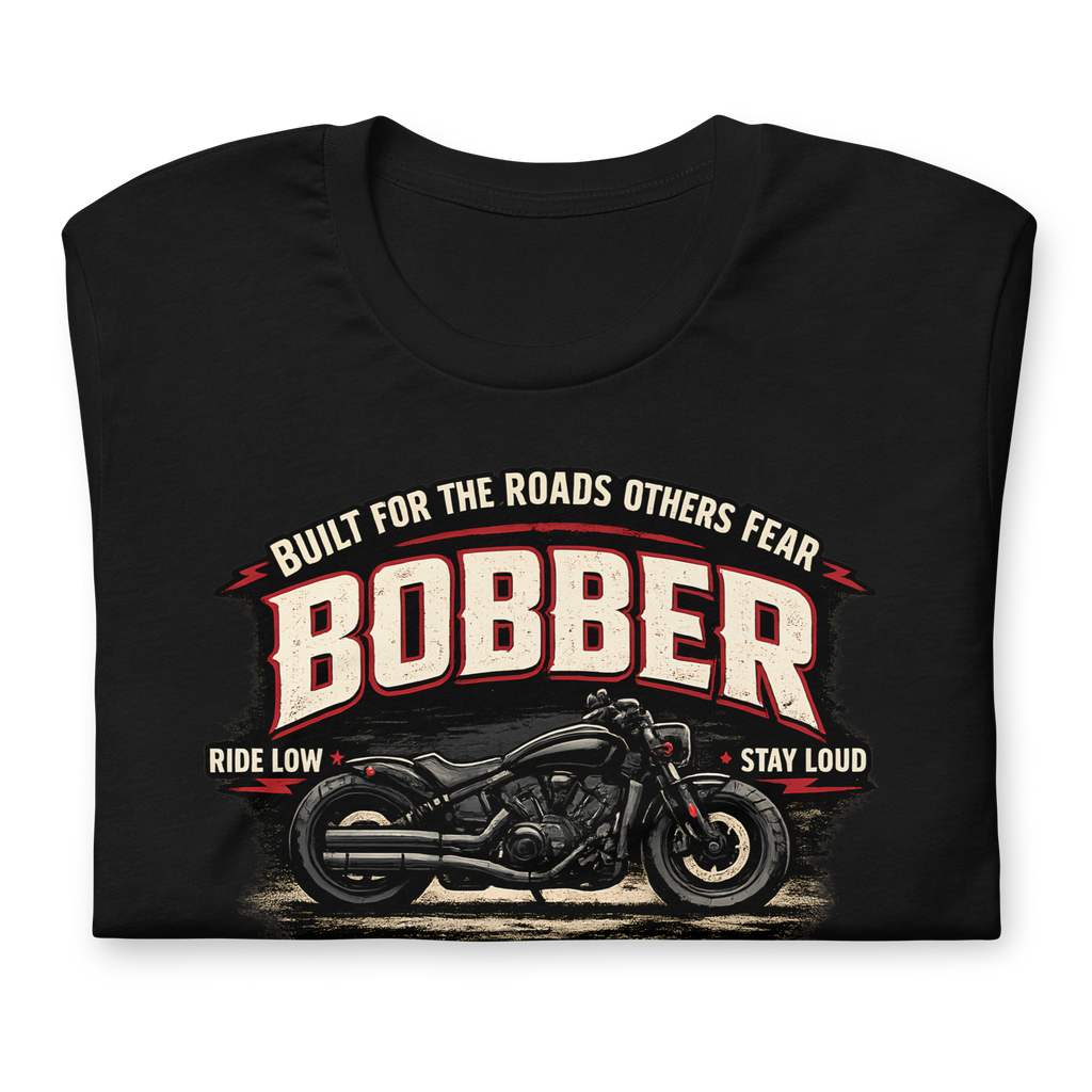 Biker motorcycle graphic t-shirt product image