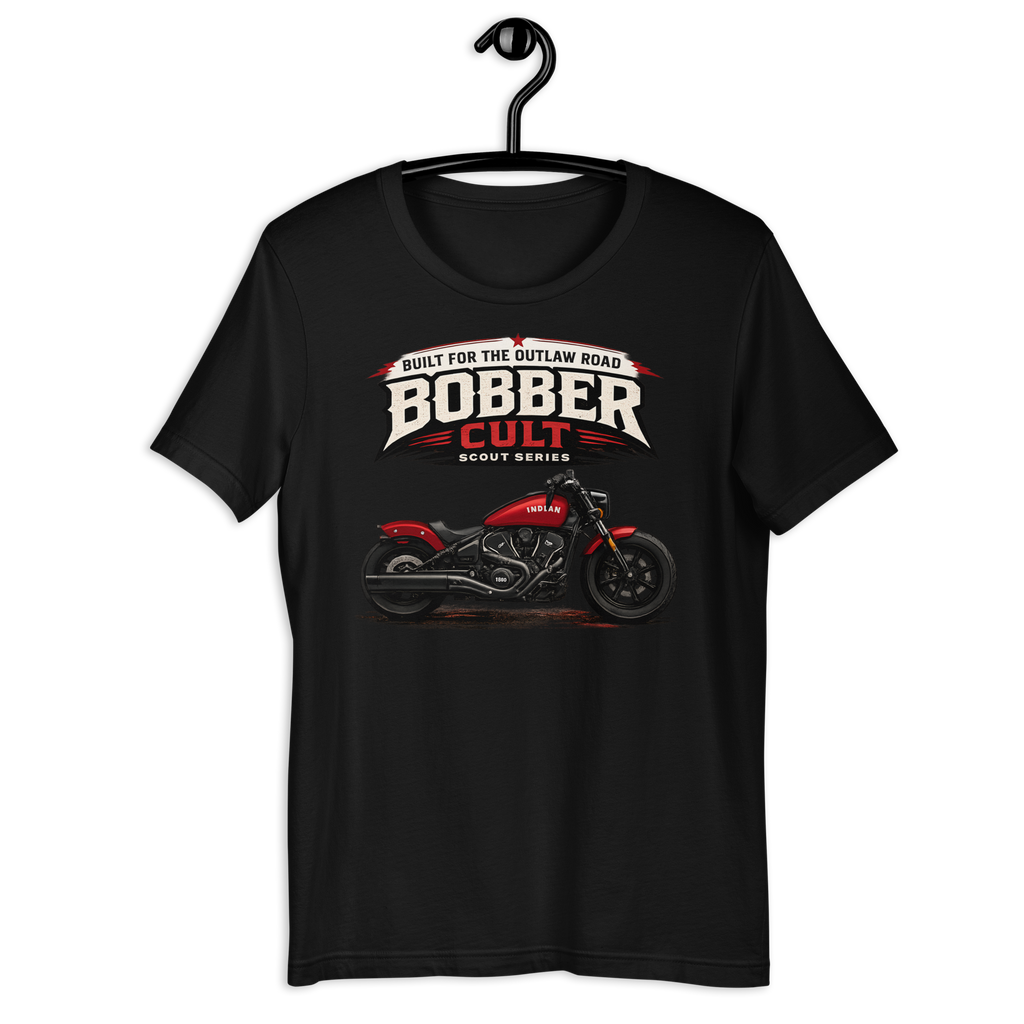 Biker motorcycle graphic t-shirt product image
