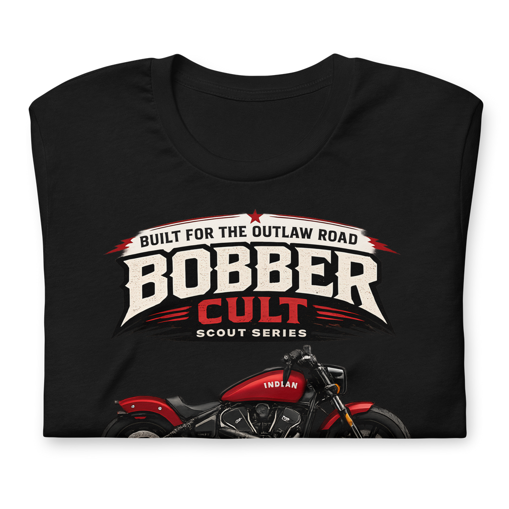 Biker motorcycle graphic t-shirt product image