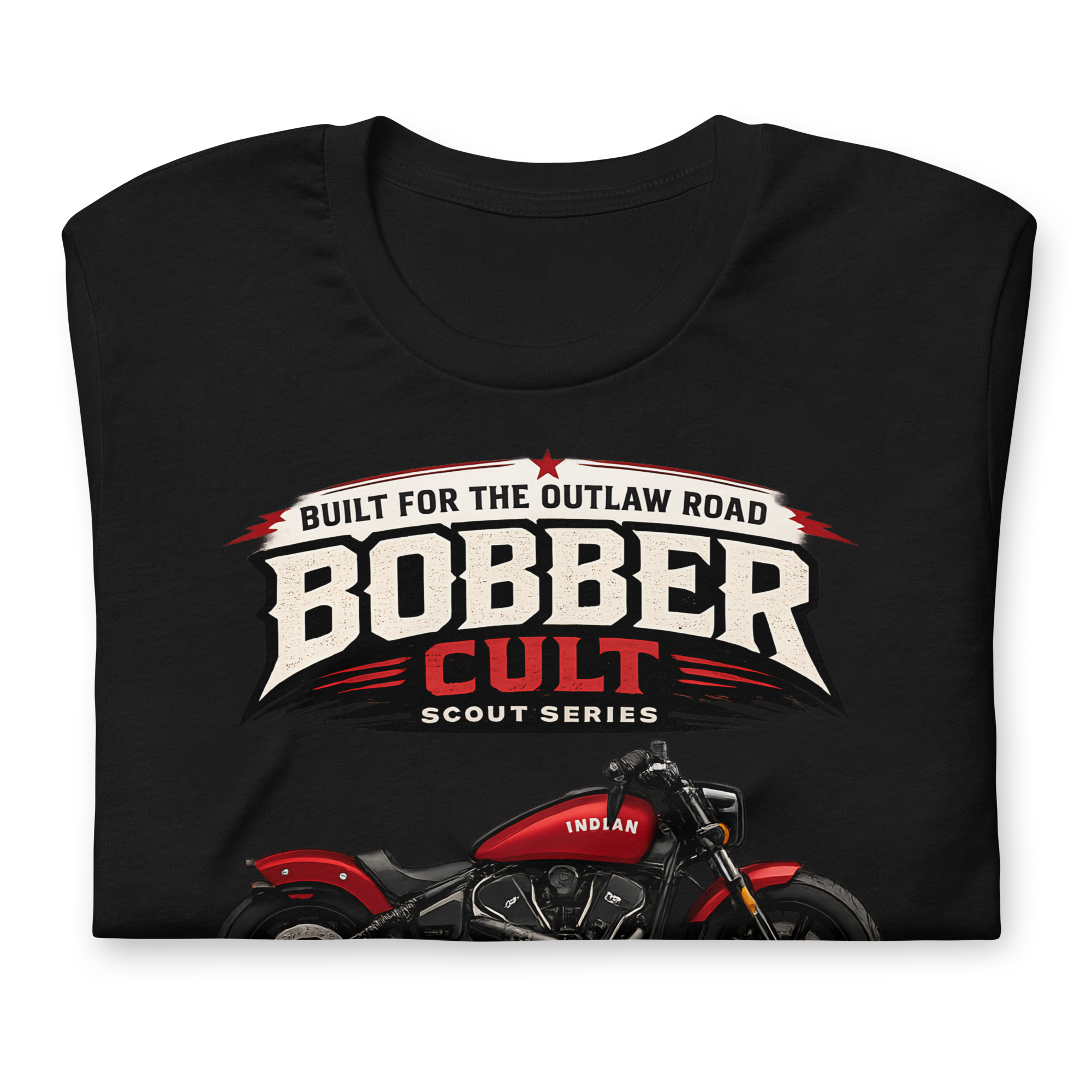 Biker motorcycle graphic t-shirt product image