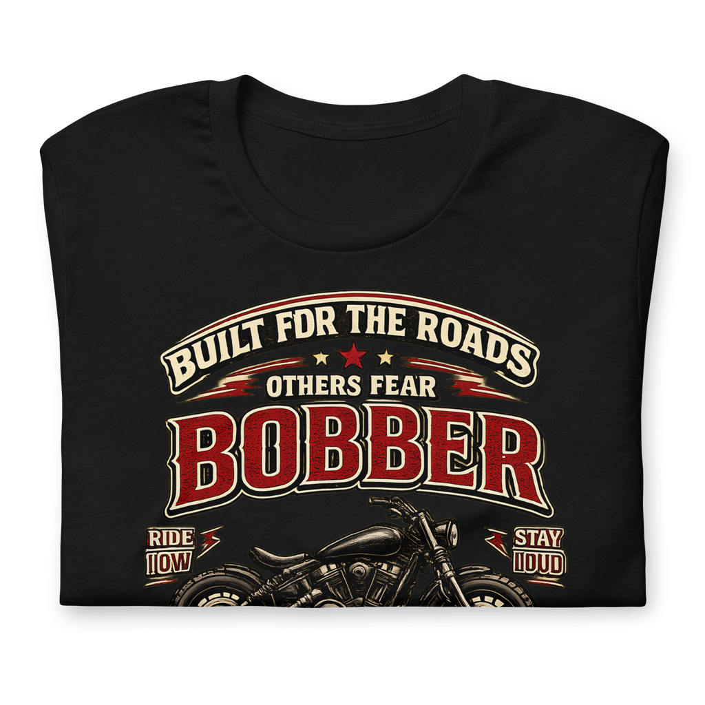 Biker motorcycle graphic t-shirt product image