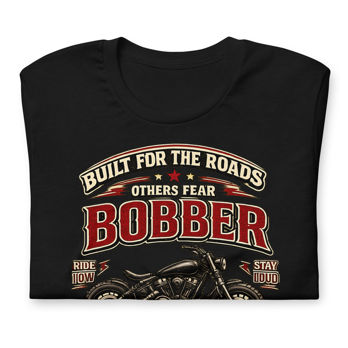 Biker motorcycle graphic t-shirt product image