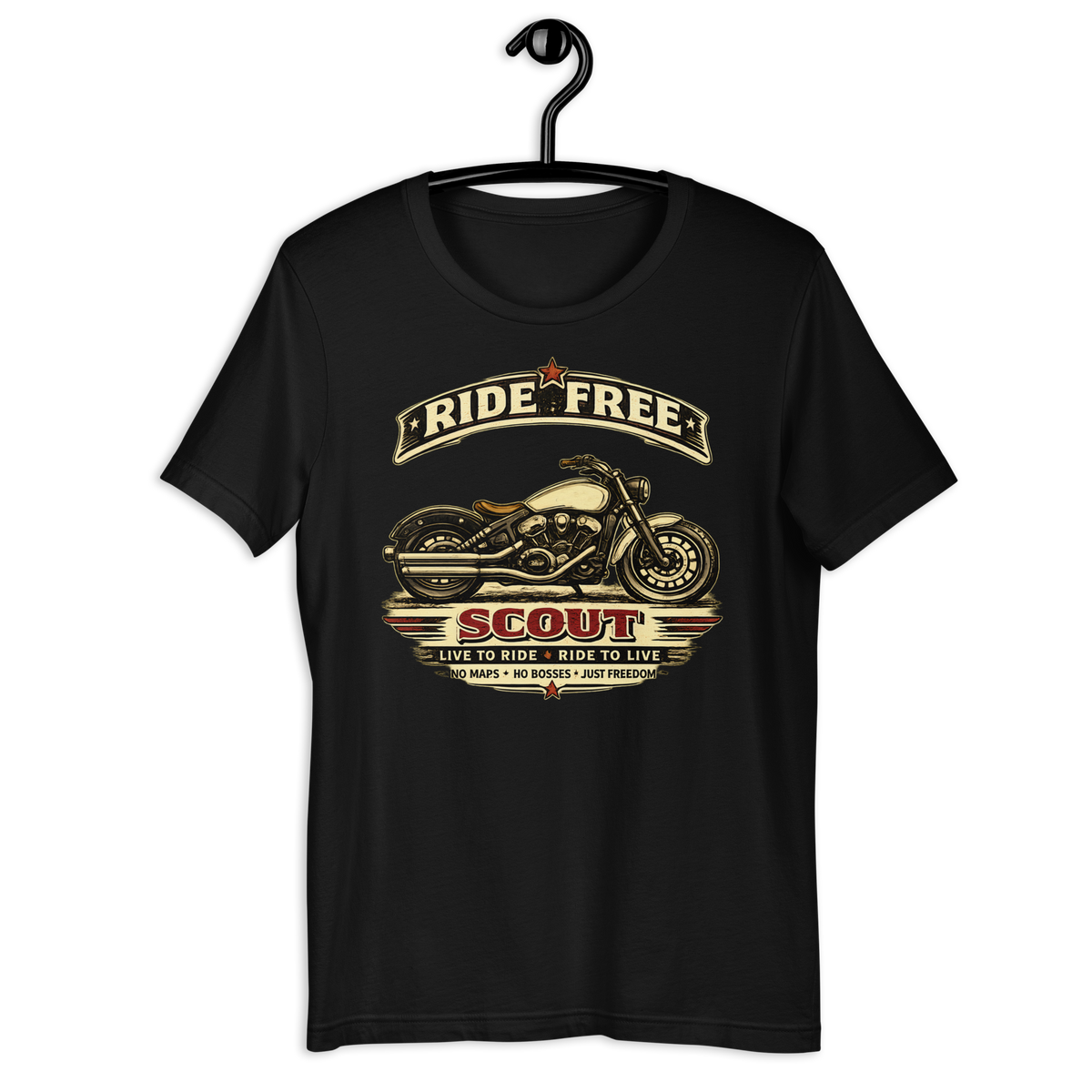 Unisex Indian Scout Ride Free Motorcycle Graphic Tee product image