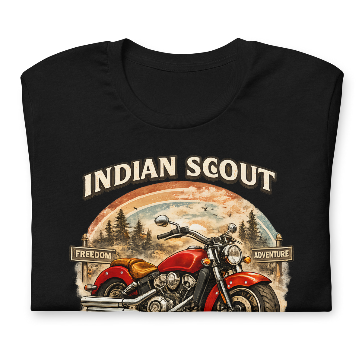 Unisex Indian Scout Classic American Legend Motorcycle Graphic Tee product image