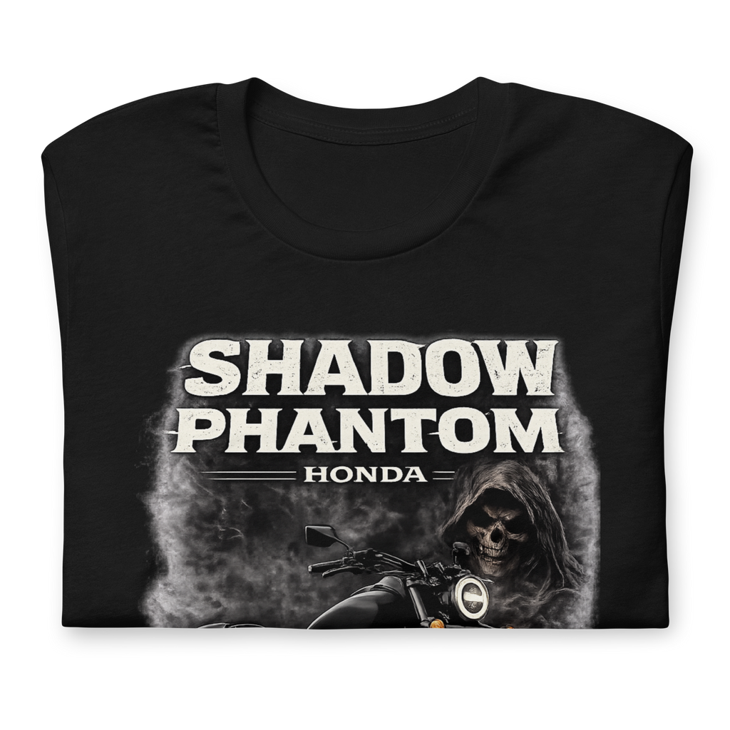 Shadow Phantom Ride In The Shadows Honda Motorcycle Graphic Tee black shirt product image