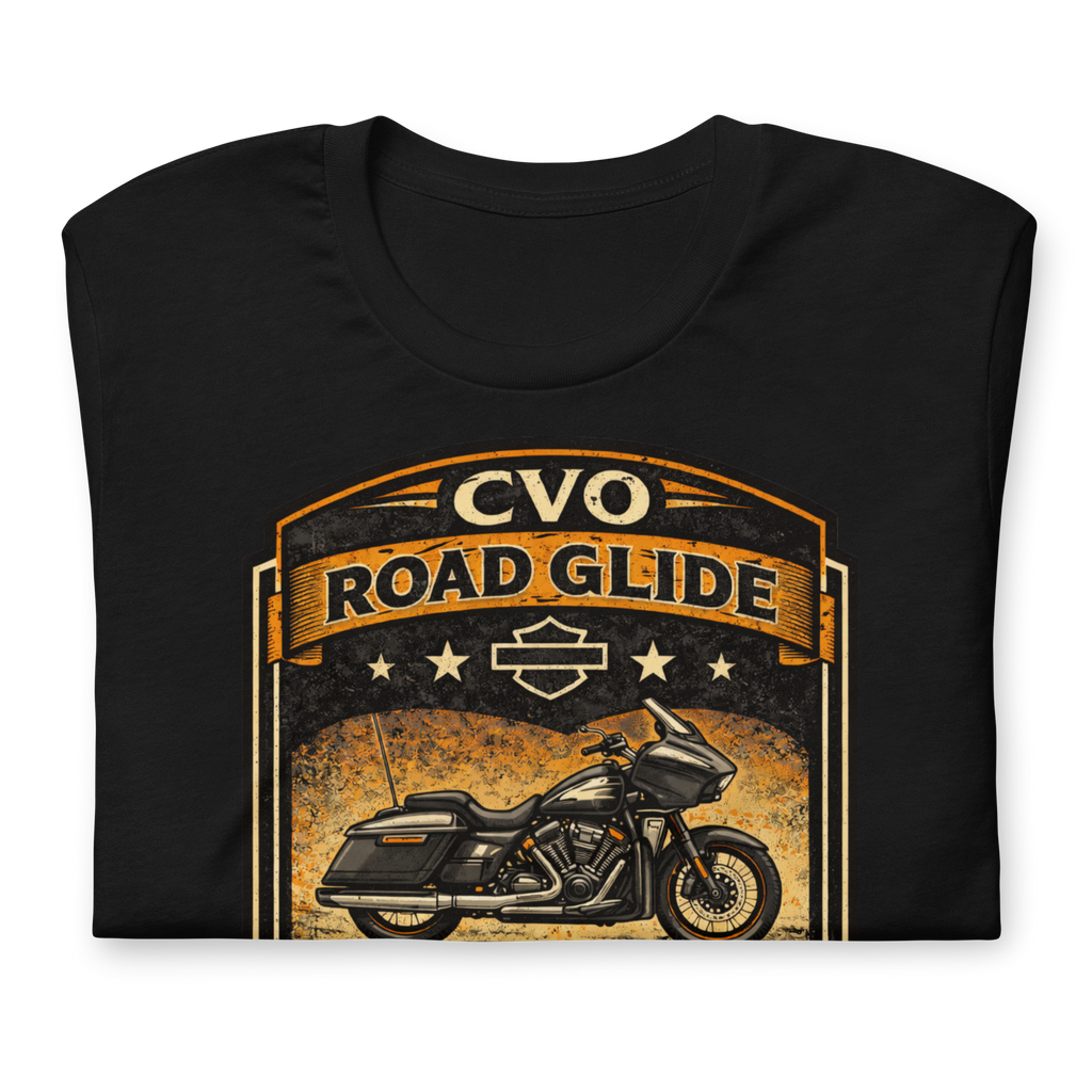 CVO Road Glide Crafted For The Few Limited Edition Motorcycle Graphic Tee black shirt product image