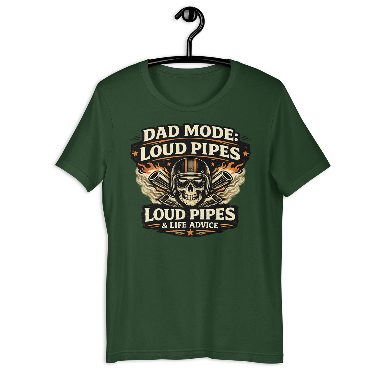 Biker motorcycle graphic t-shirt product image