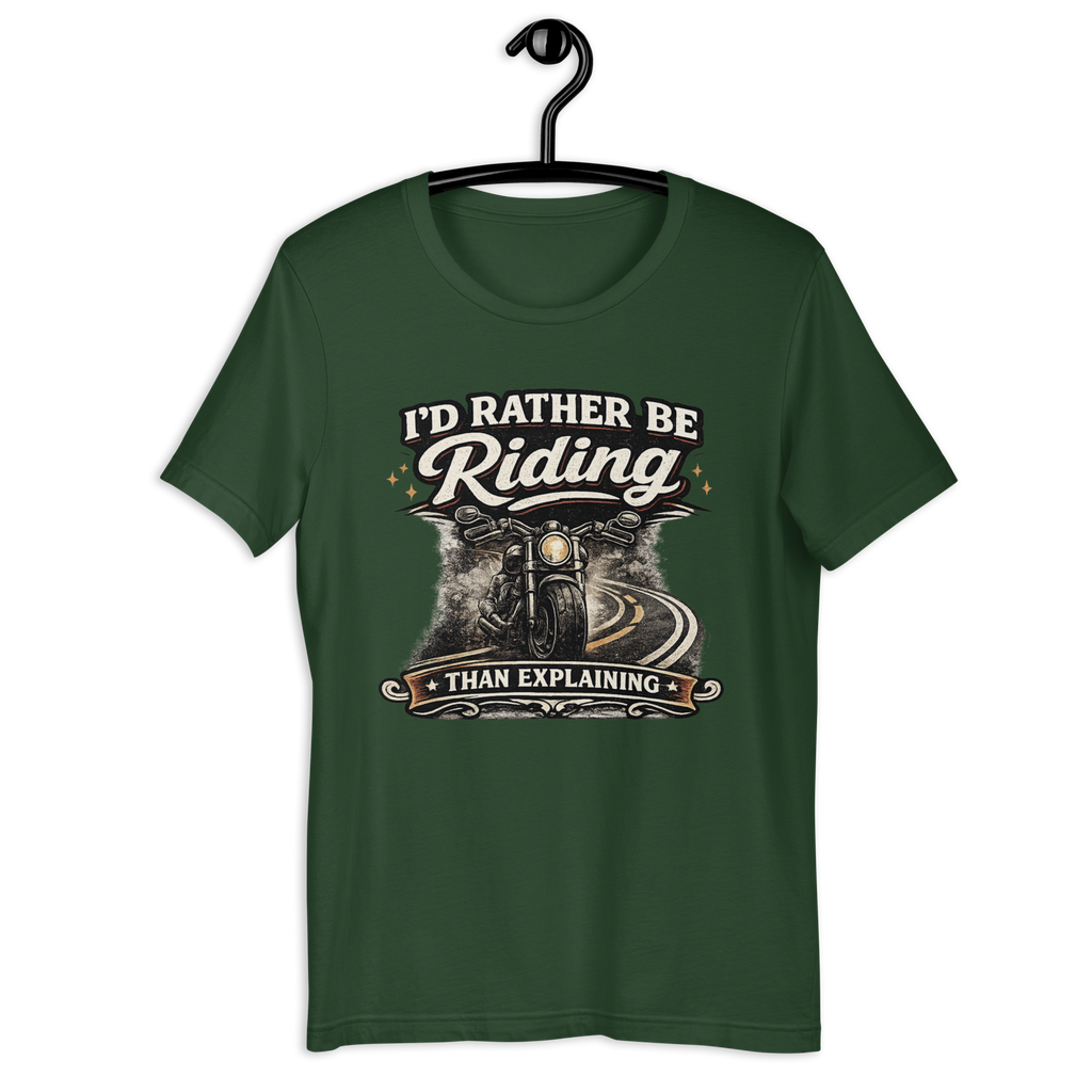 Biker motorcycle graphic t-shirt product image