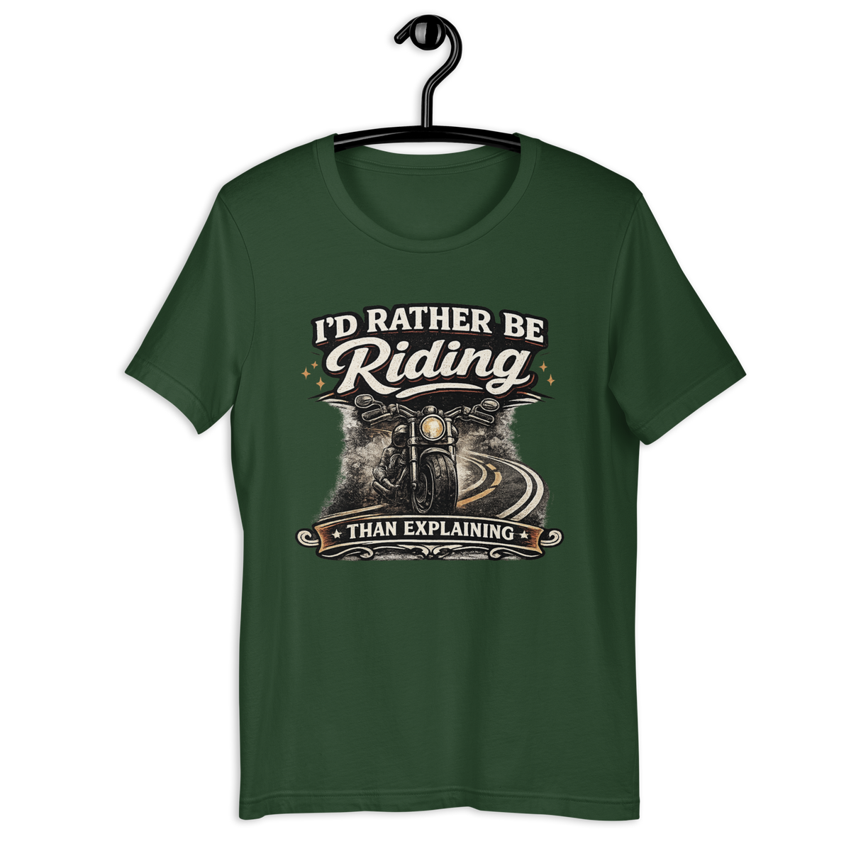 Biker motorcycle graphic t-shirt product image