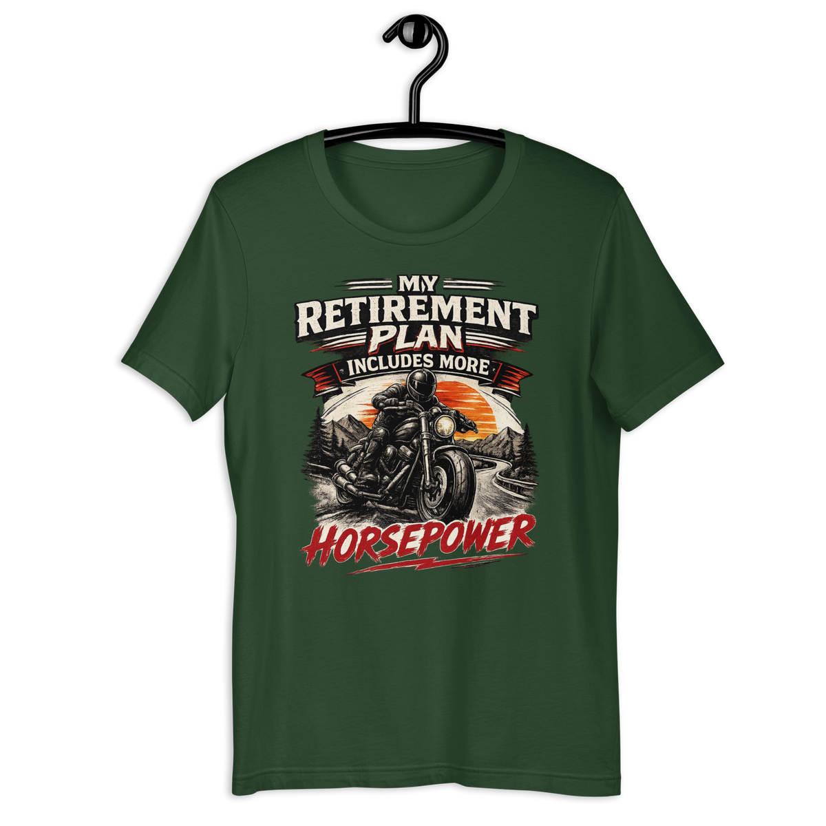 Biker motorcycle graphic t-shirt product image