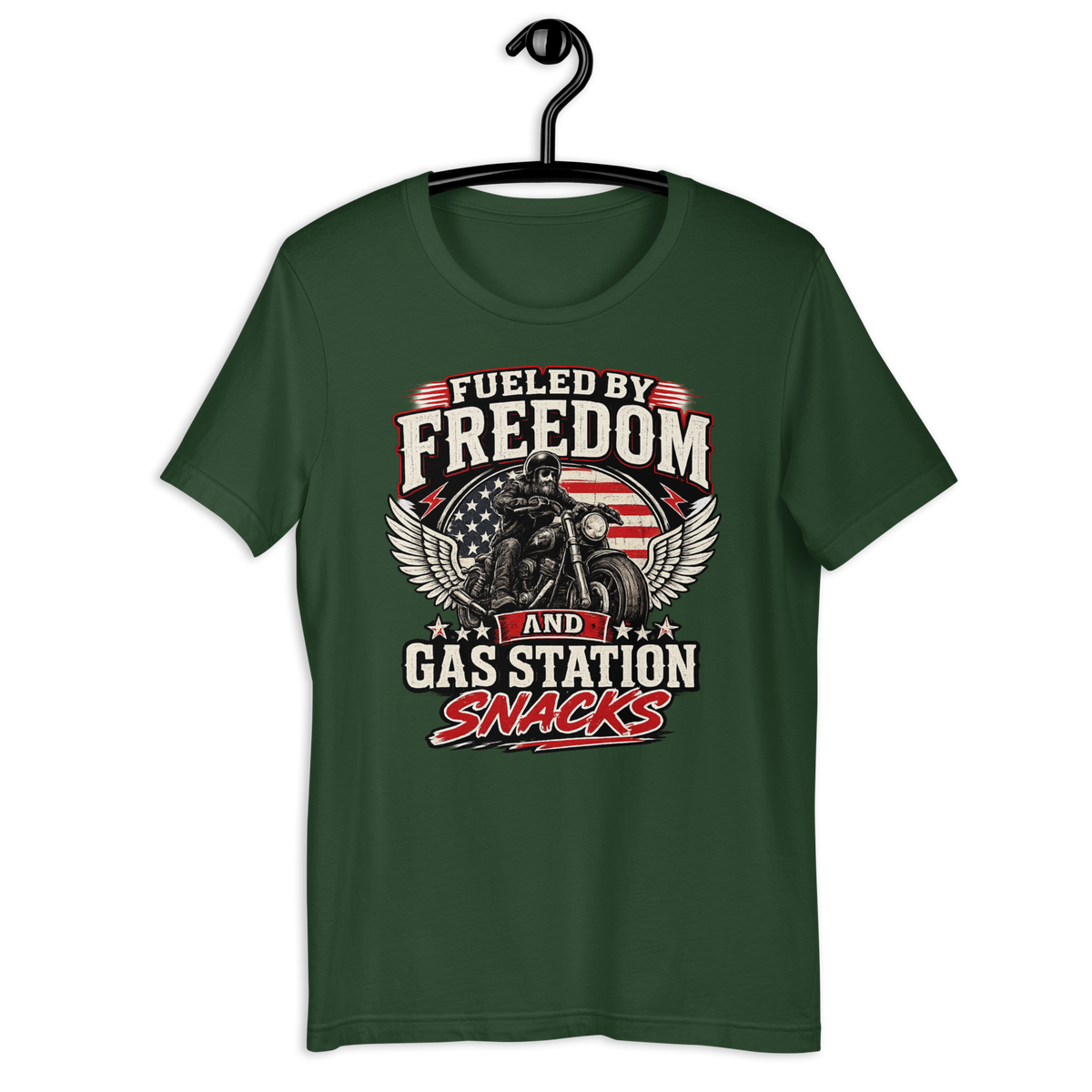 Biker motorcycle graphic t-shirt product image