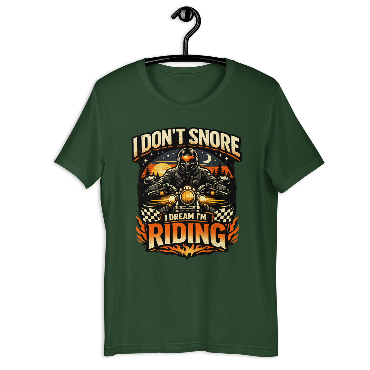 Biker motorcycle graphic t-shirt product image