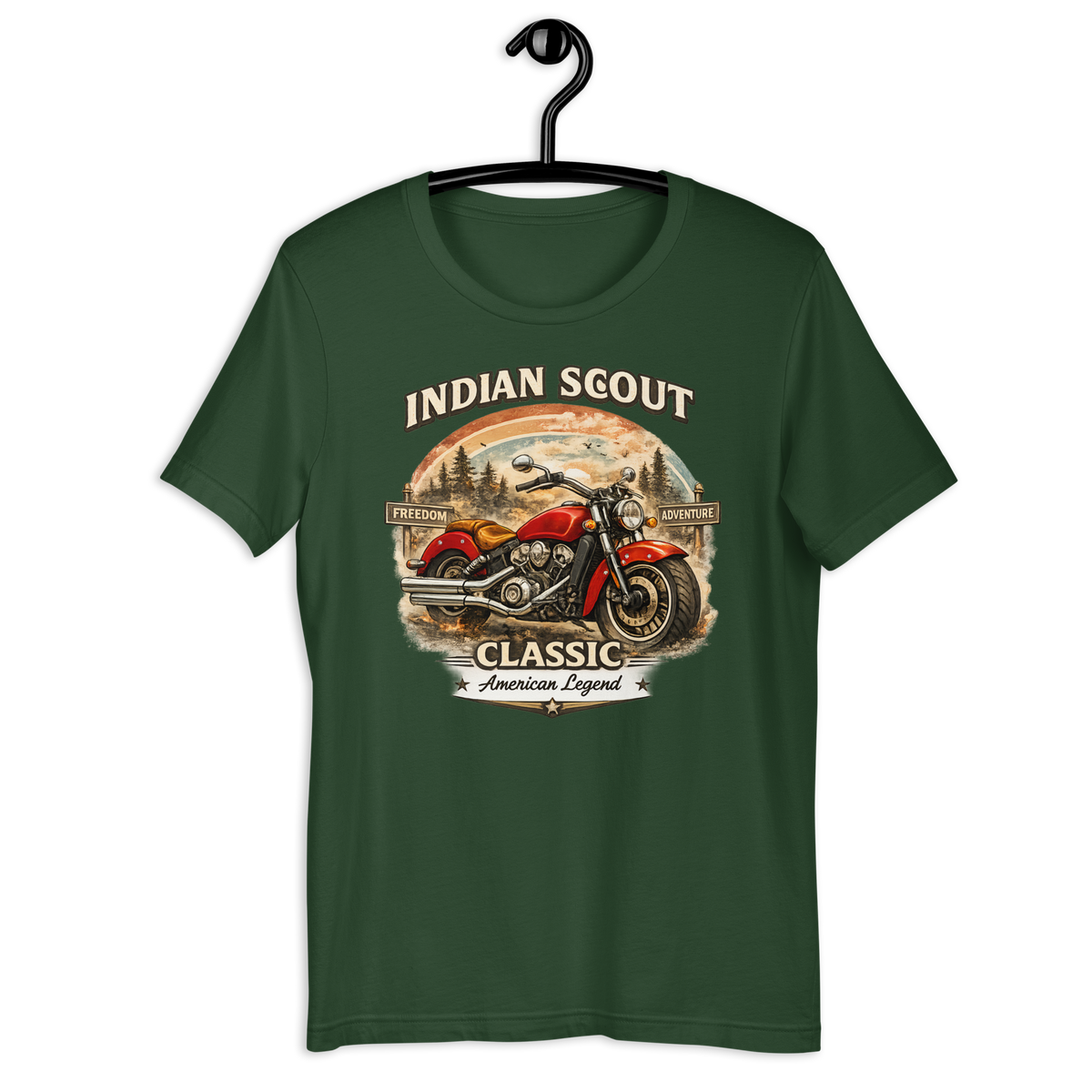 Unisex Indian Scout Classic American Legend Motorcycle Graphic Tee product image