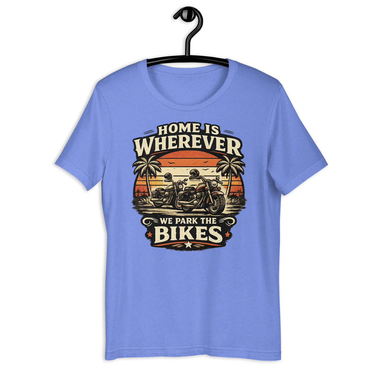 Biker motorcycle graphic t-shirt product image