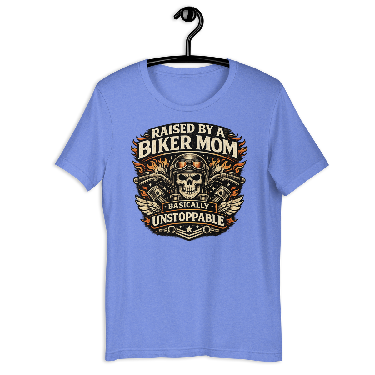 Biker motorcycle graphic t-shirt product image