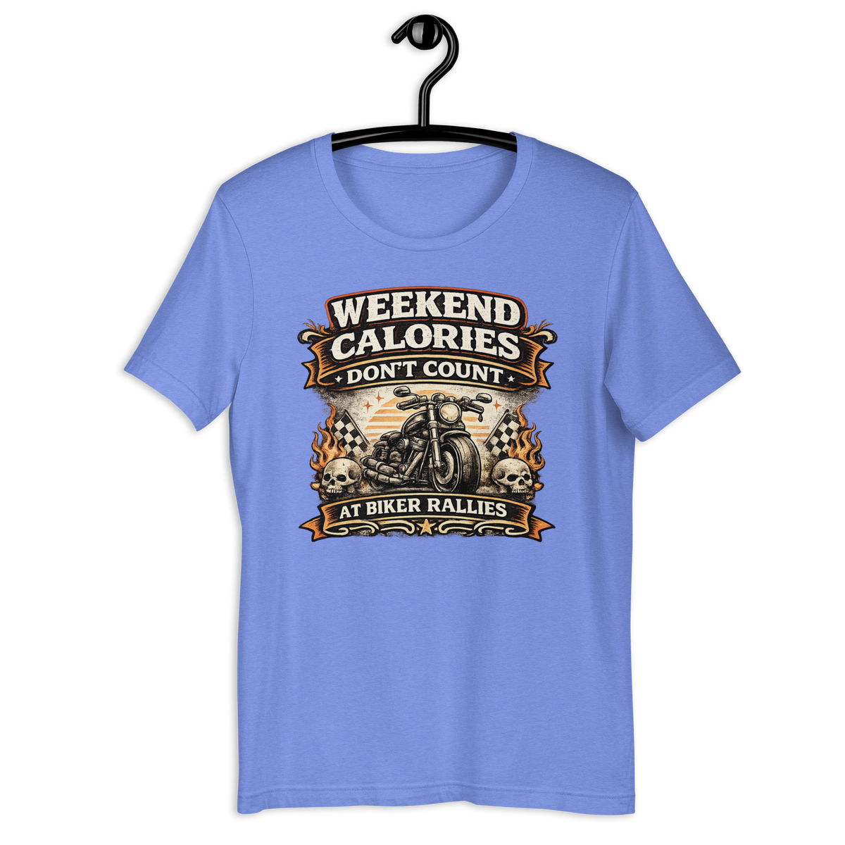Biker motorcycle graphic t-shirt product image