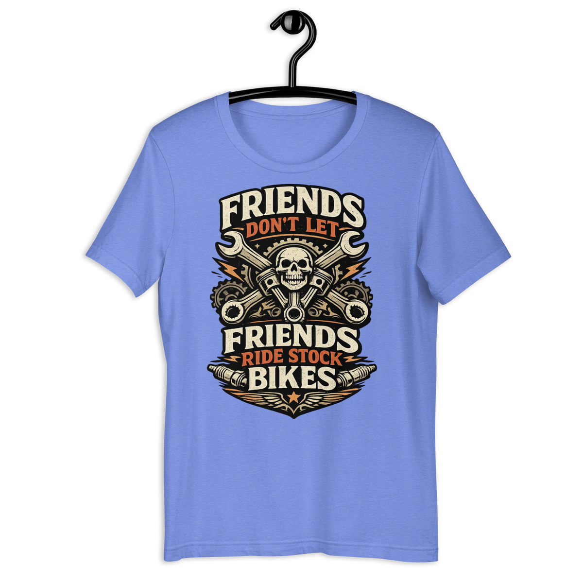 Biker motorcycle graphic t-shirt product image