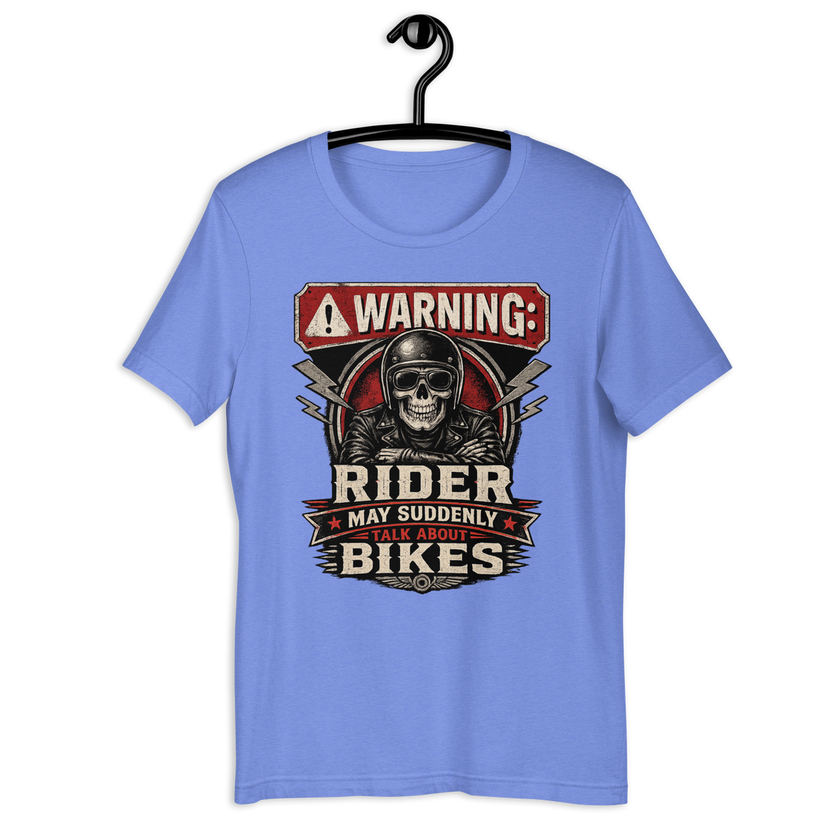 Biker motorcycle graphic t-shirt product image
