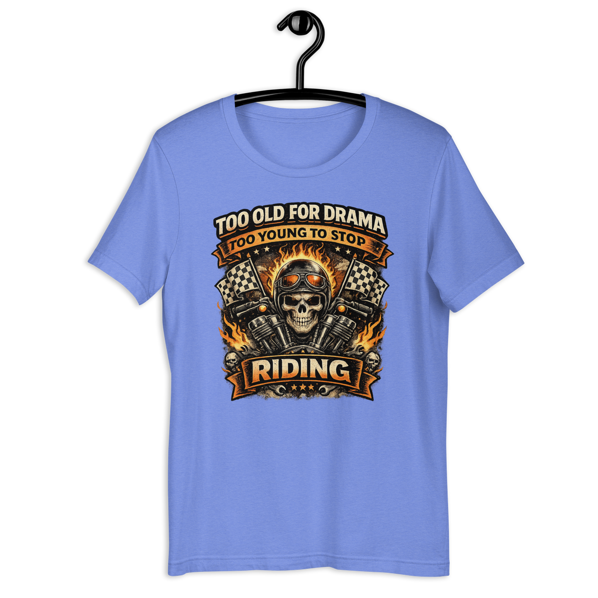 Biker motorcycle graphic t-shirt product image