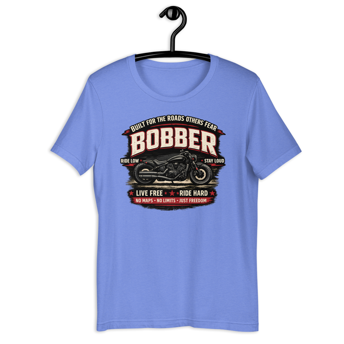Biker motorcycle graphic t-shirt product image