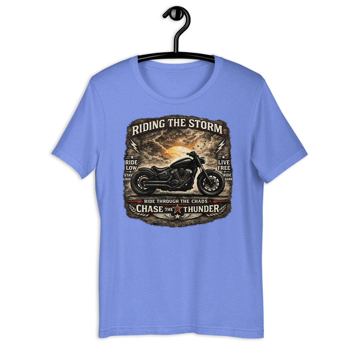 Biker motorcycle graphic t-shirt product image