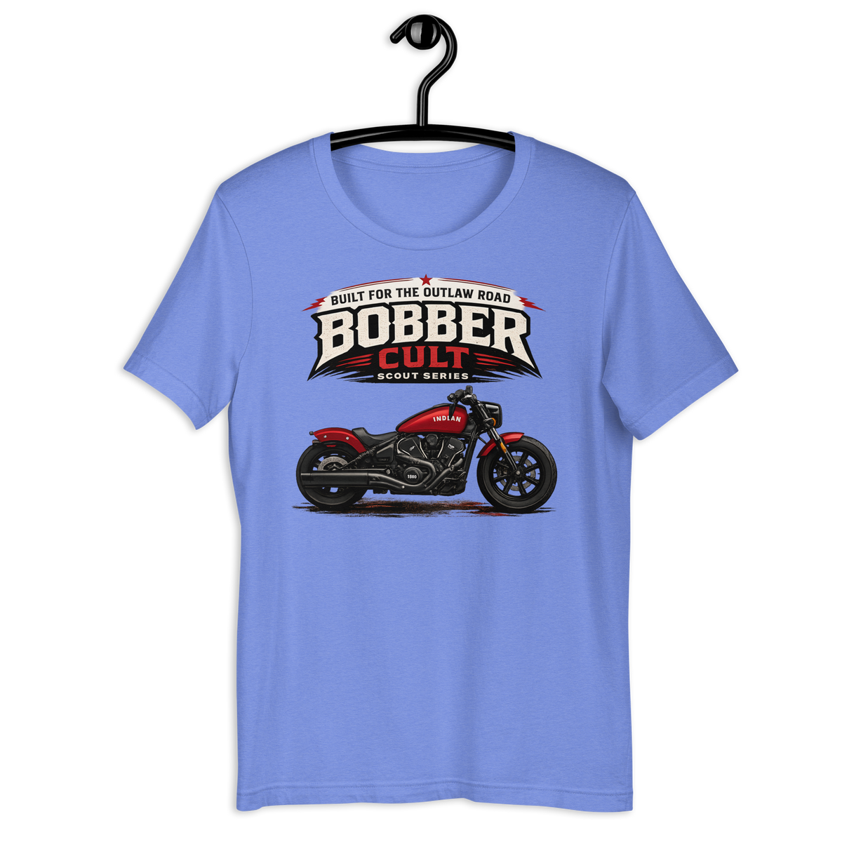 Biker motorcycle graphic t-shirt product image