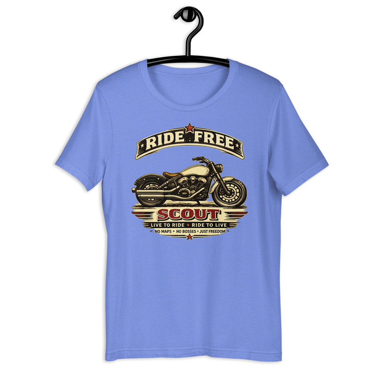 Unisex Indian Scout Ride Free Motorcycle Graphic Tee product image