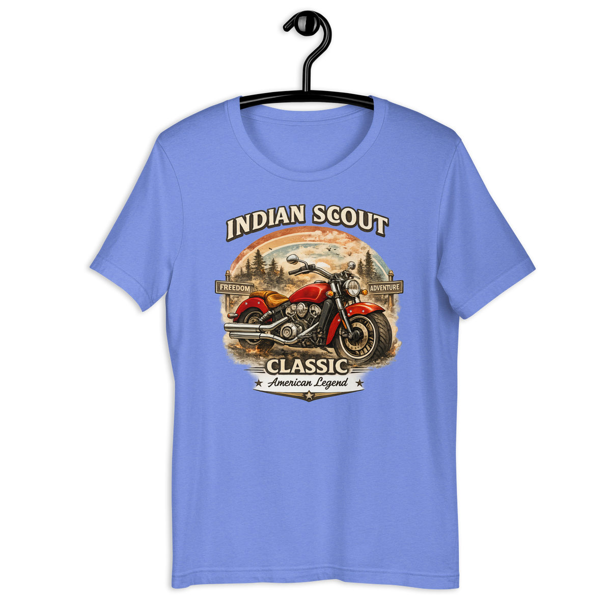Unisex Indian Scout Classic American Legend Motorcycle Graphic Tee product image