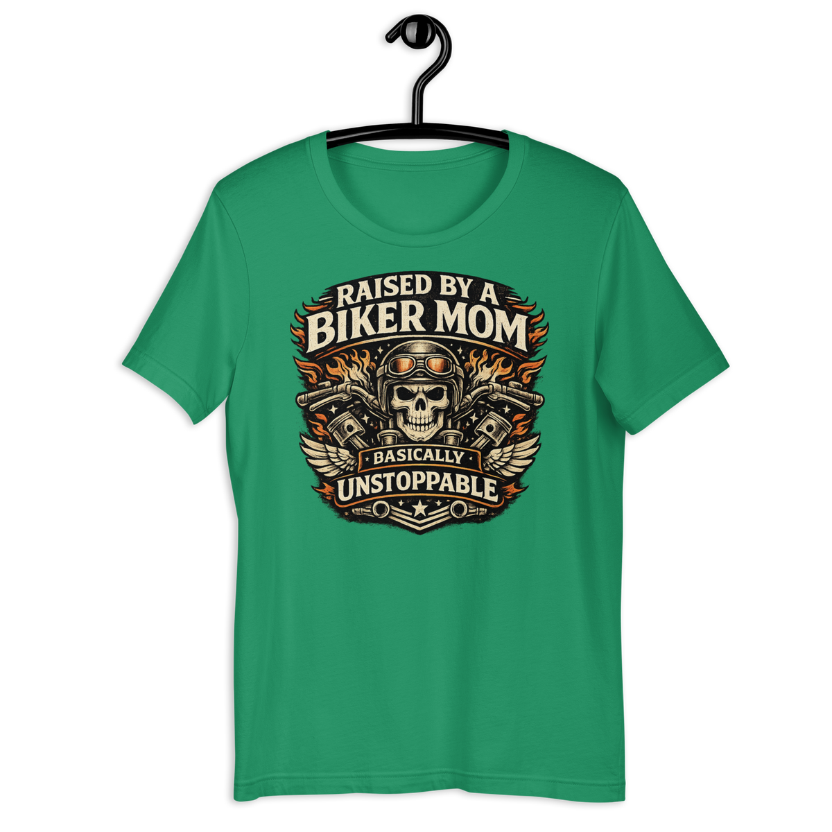 Biker motorcycle graphic t-shirt product image