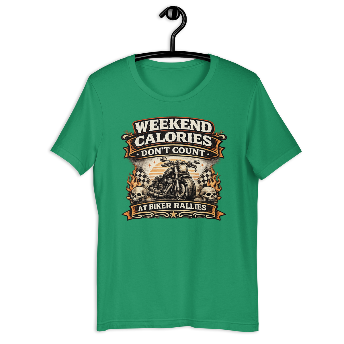 Biker motorcycle graphic t-shirt product image
