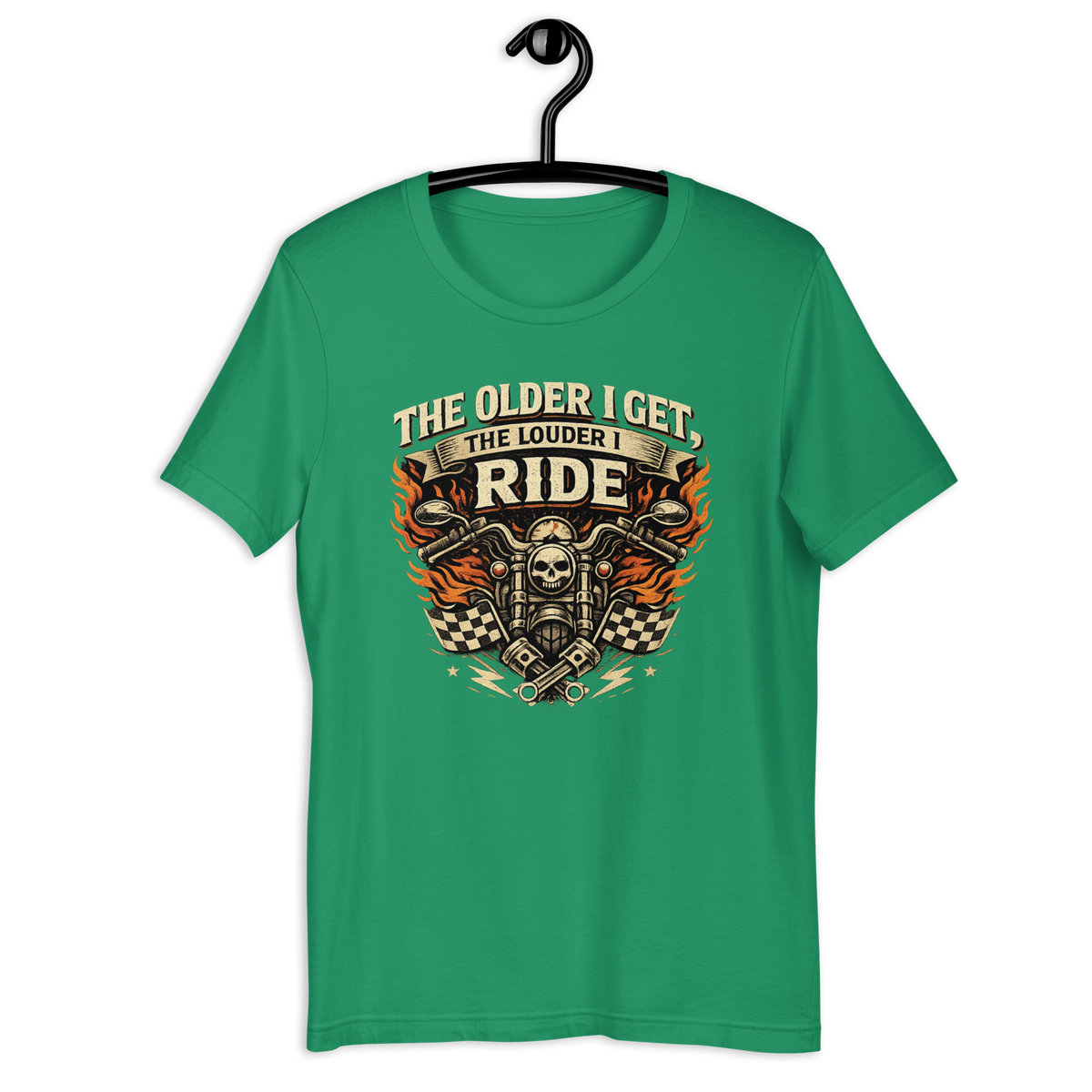 Biker motorcycle graphic t-shirt product image