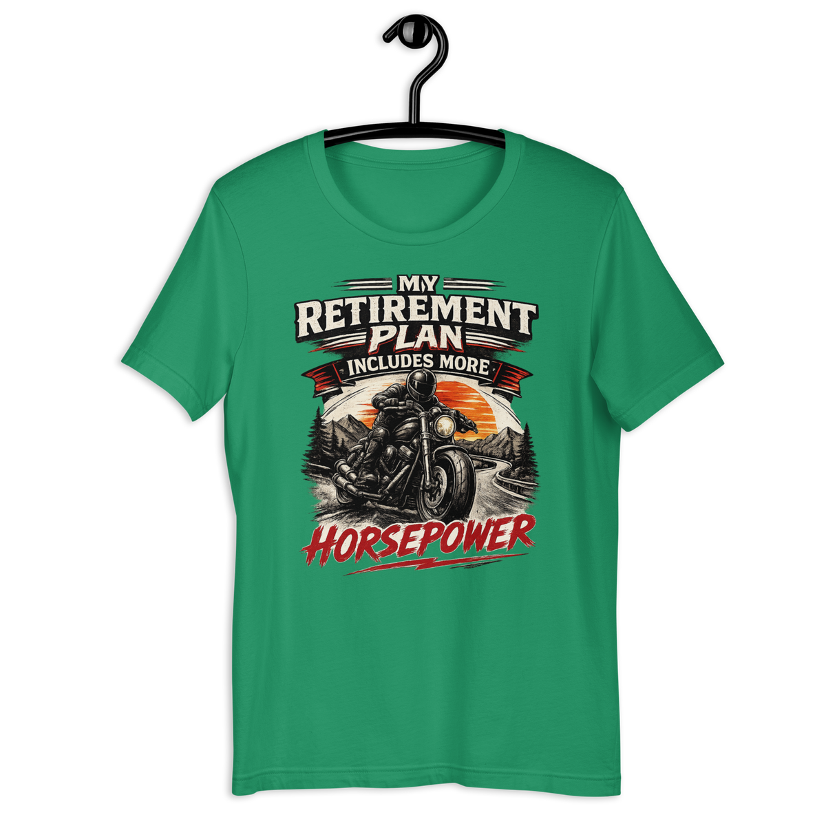 Biker motorcycle graphic t-shirt product image