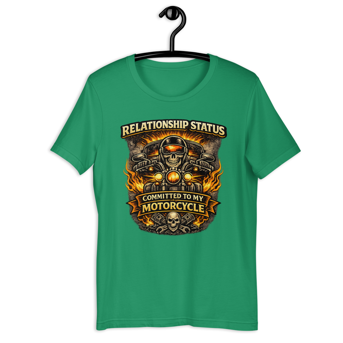 Biker motorcycle graphic t-shirt product image