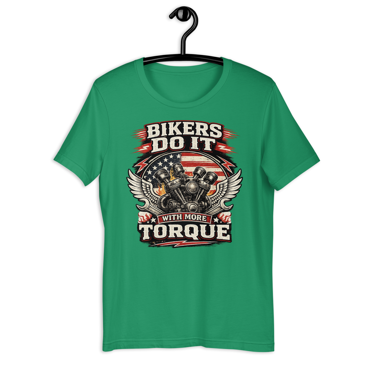 Biker motorcycle graphic t-shirt product image