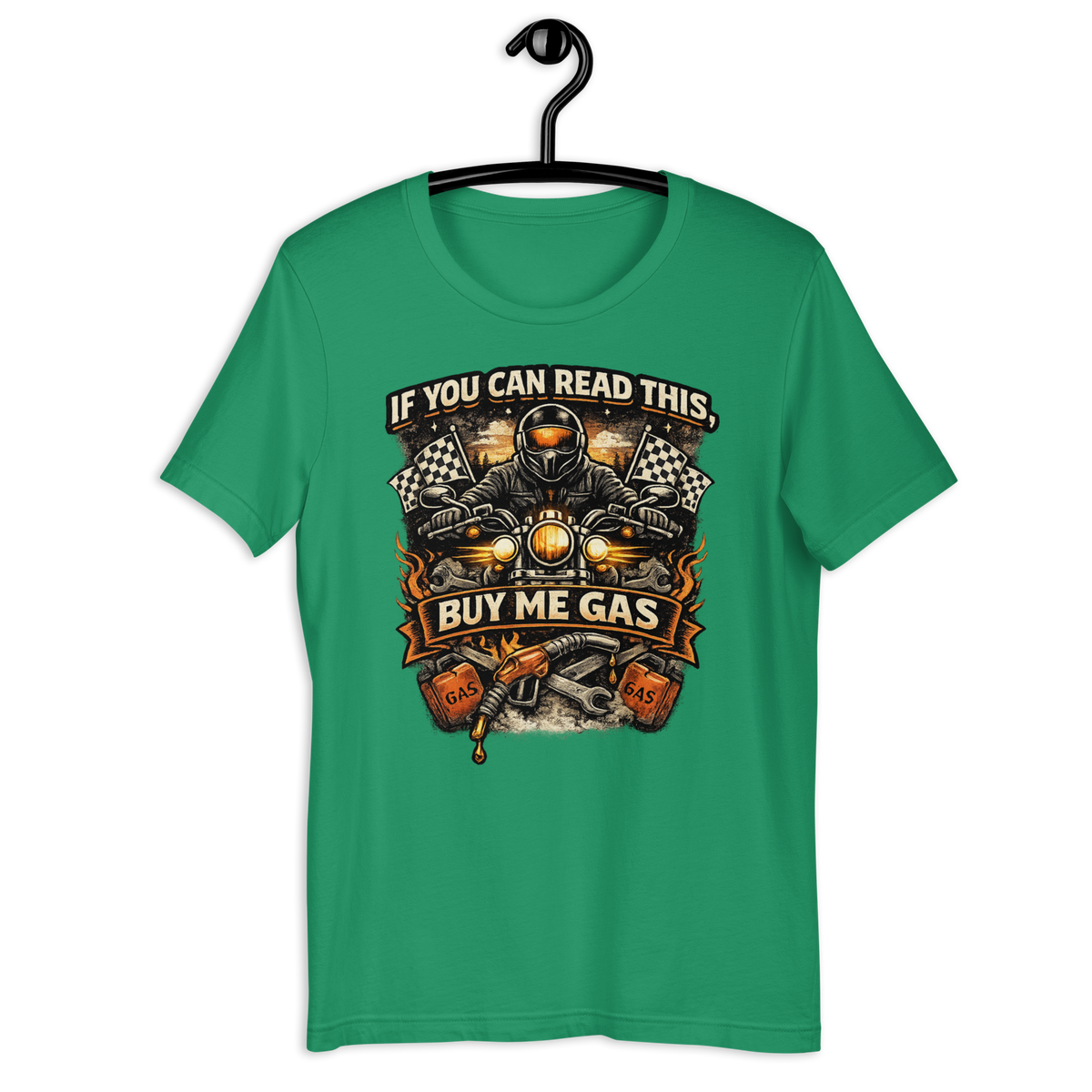 Biker motorcycle graphic t-shirt product image