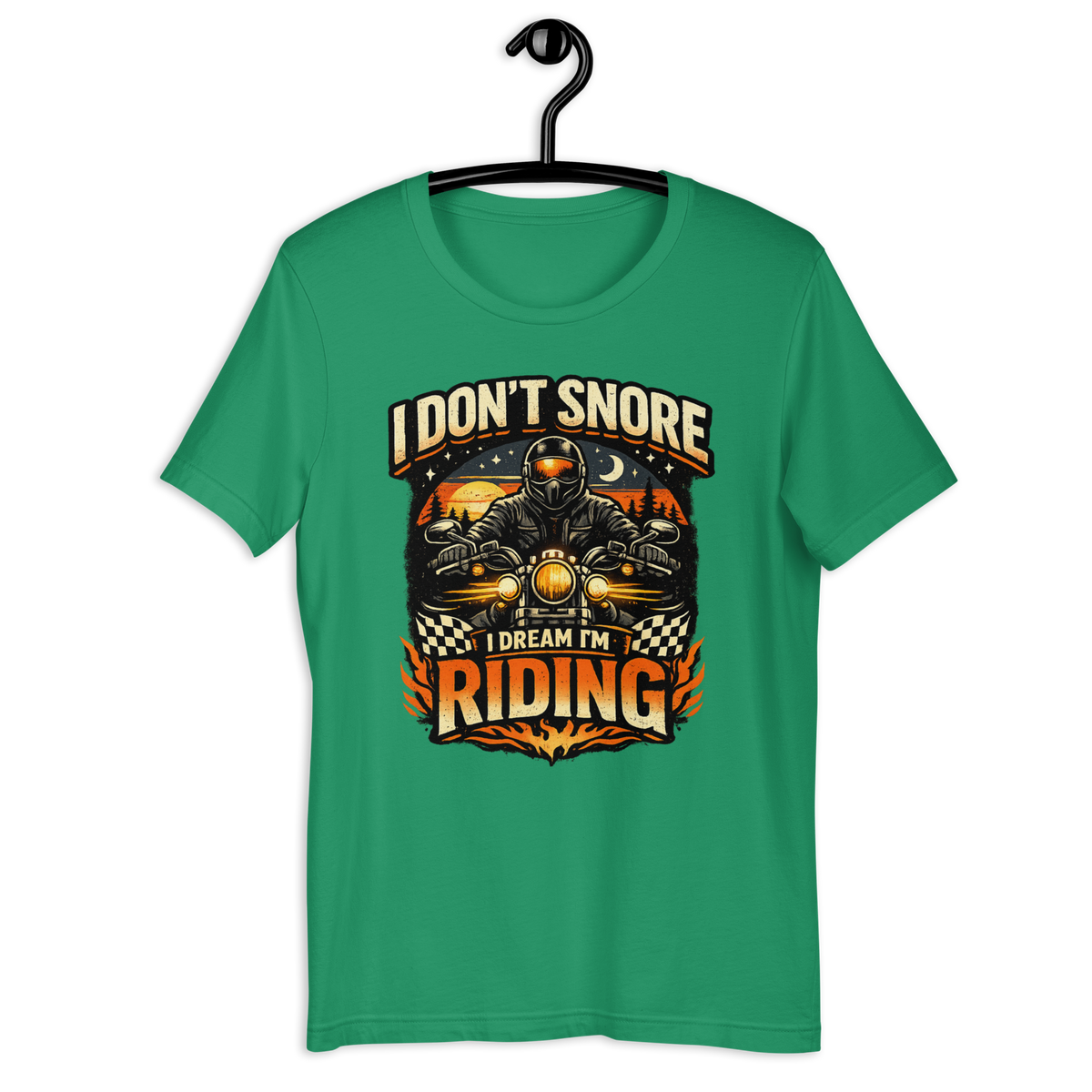Biker motorcycle graphic t-shirt product image