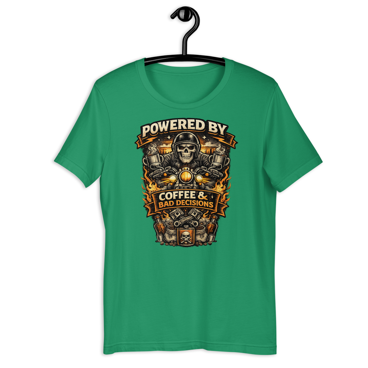 Biker motorcycle graphic t-shirt product image