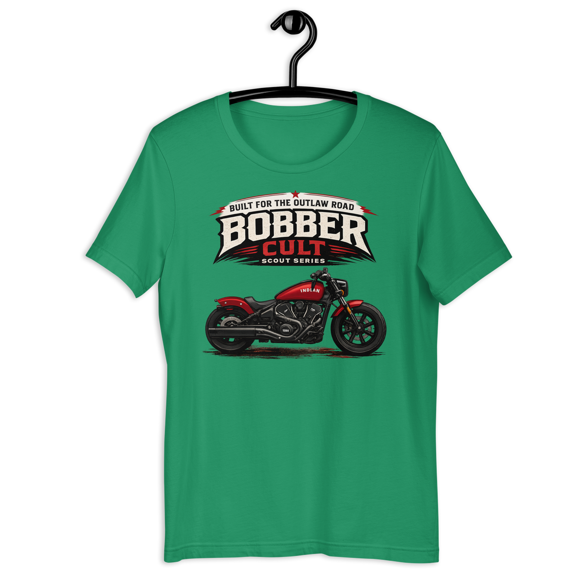 Biker motorcycle graphic t-shirt product image