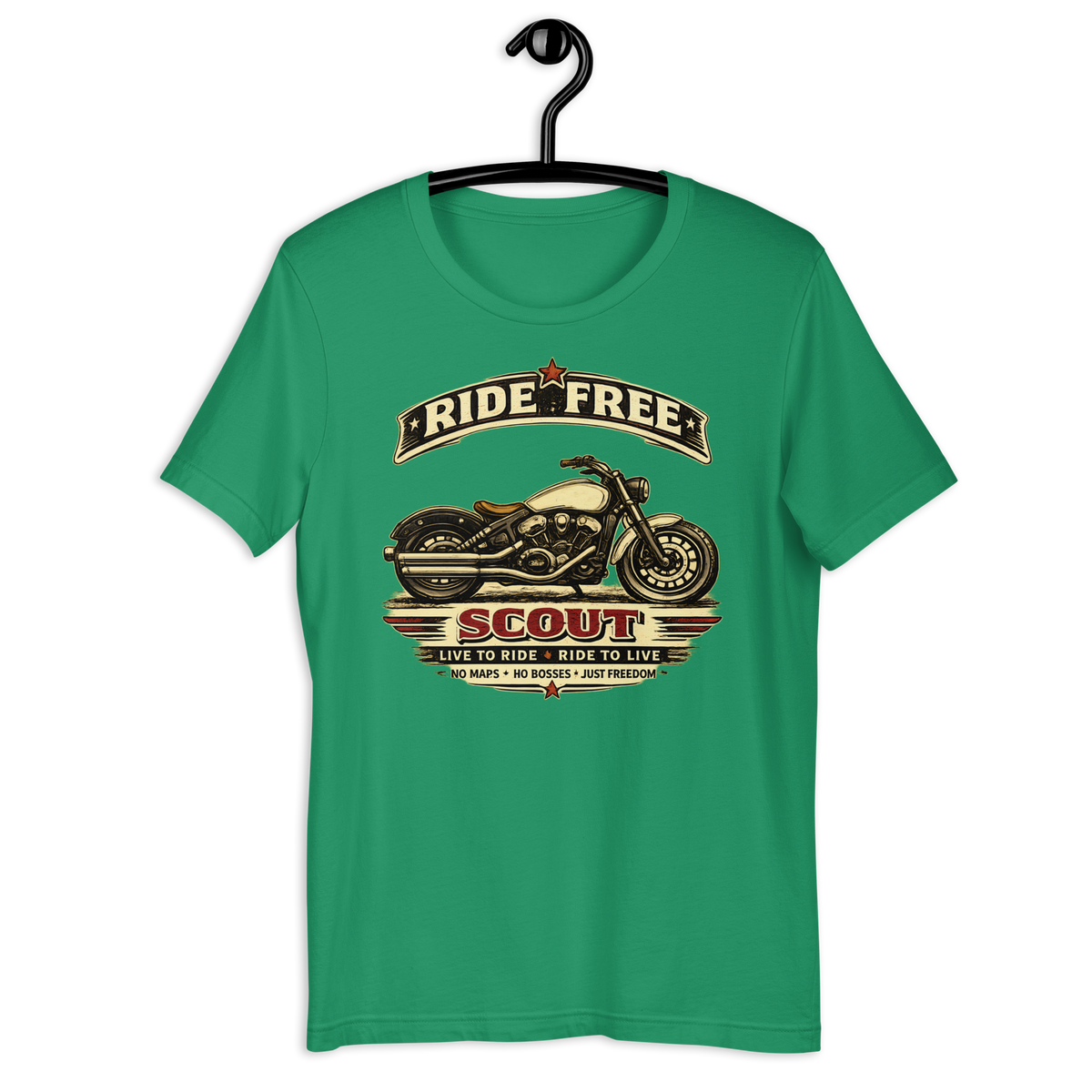 Unisex Indian Scout Ride Free Motorcycle Graphic Tee product image
