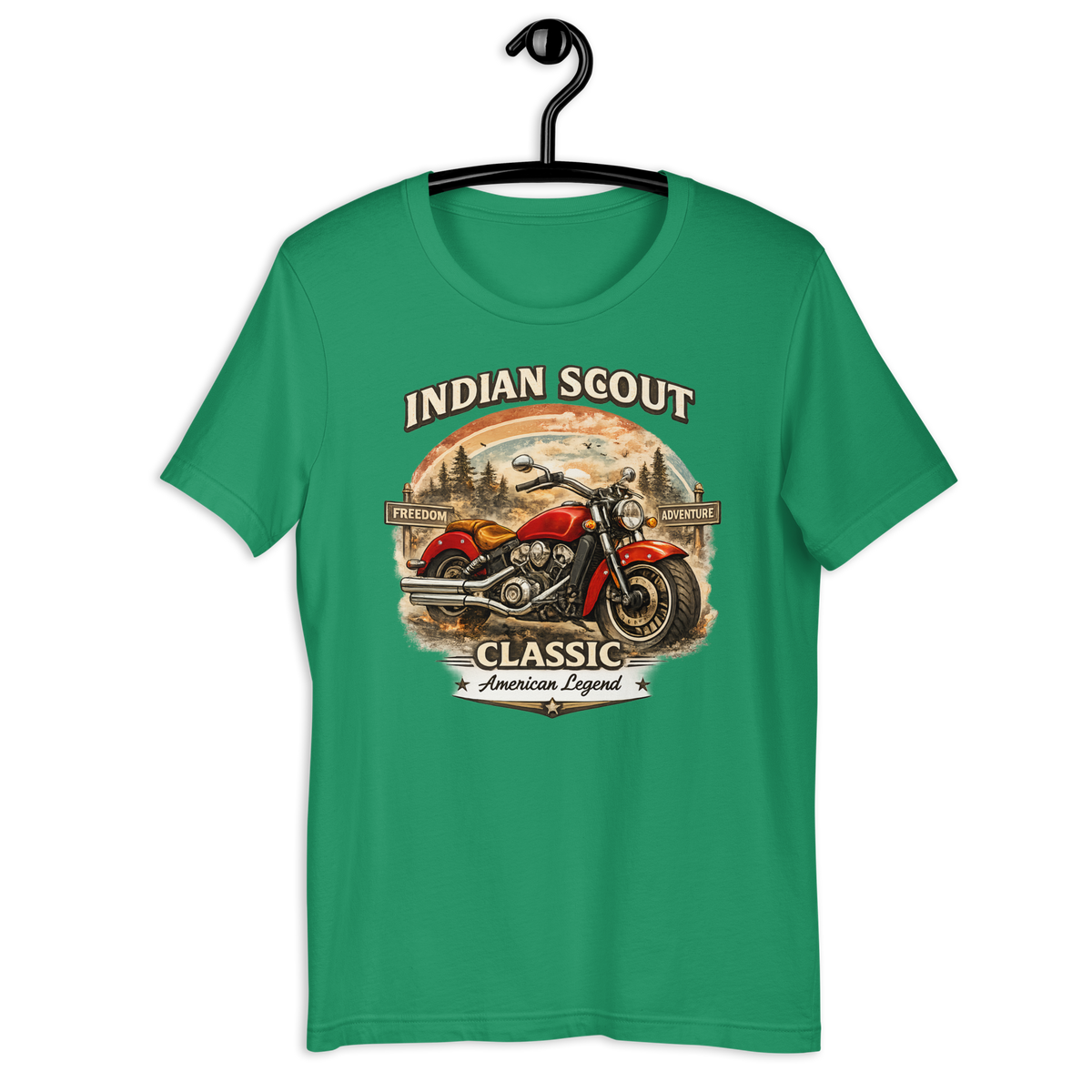 Unisex Indian Scout Classic American Legend Motorcycle Graphic Tee product image