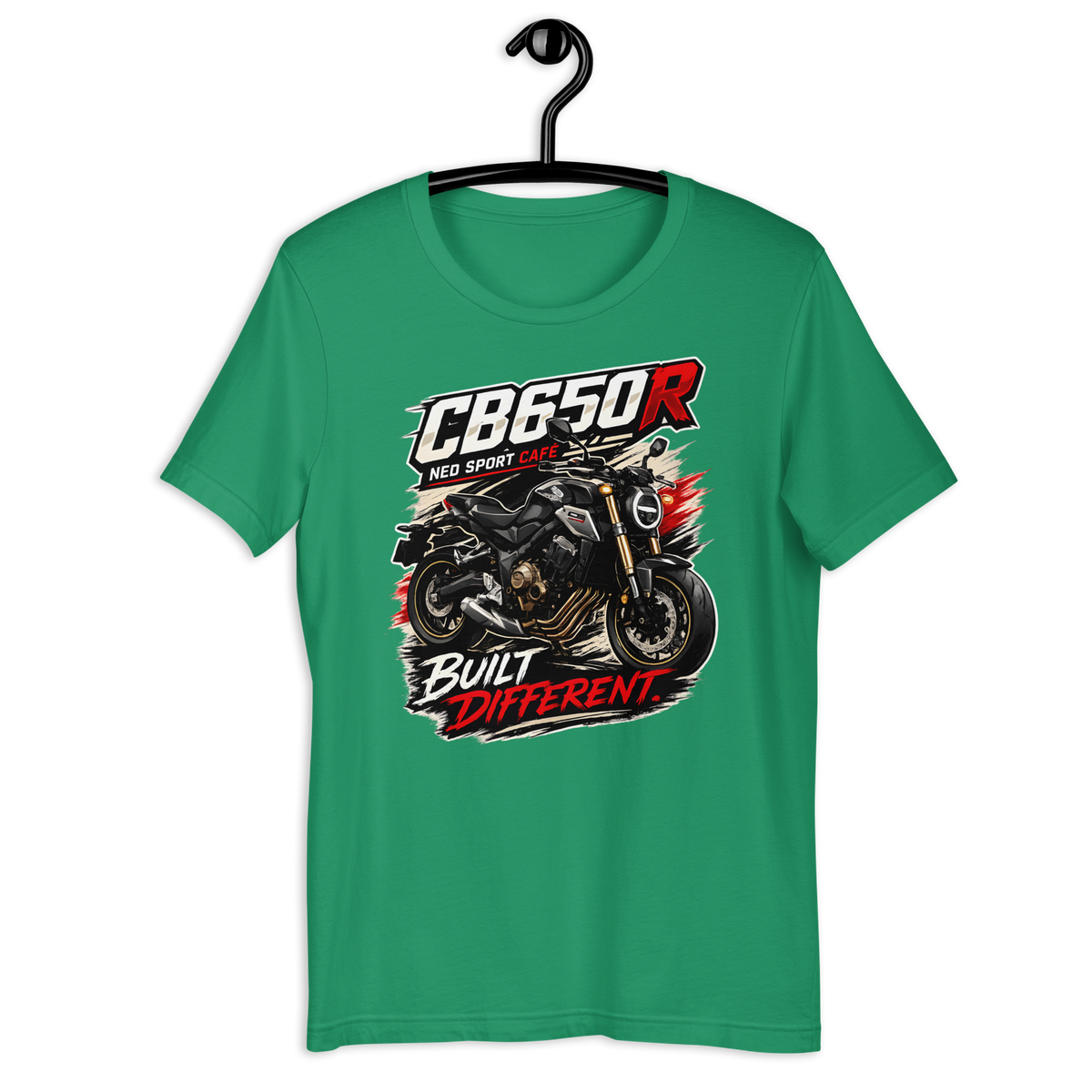 Unisex CB650R Built Different Honda Motorcycle Graphic Tee product image