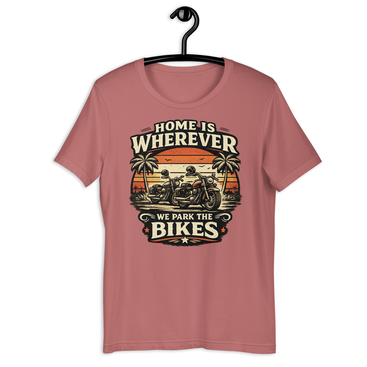 Biker motorcycle graphic t-shirt product image
