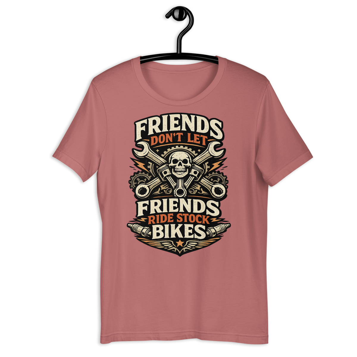 Biker motorcycle graphic t-shirt product image