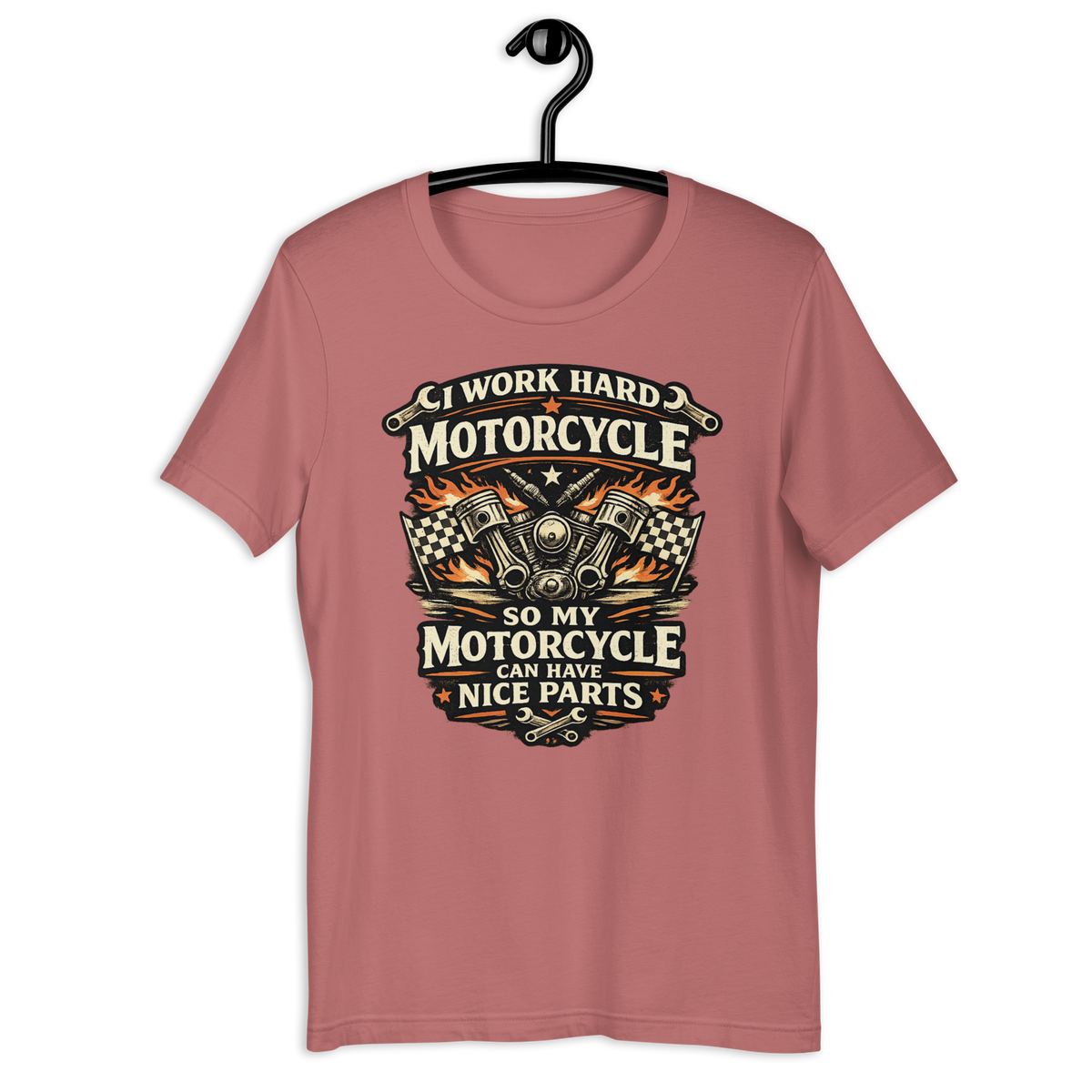 Biker motorcycle graphic t-shirt product image