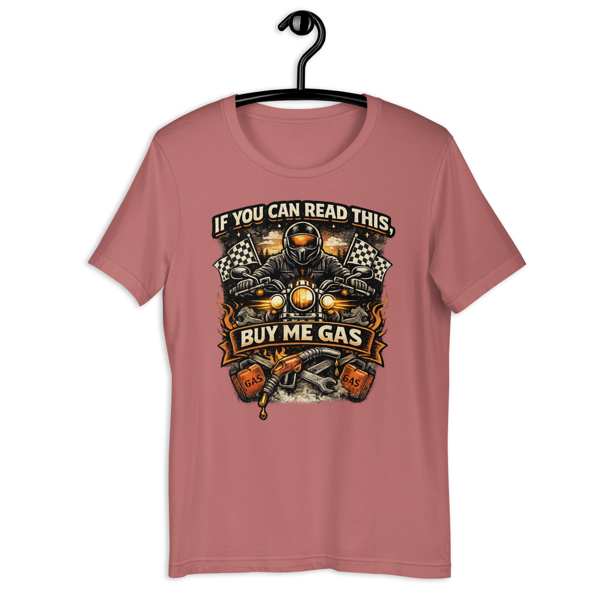 Biker motorcycle graphic t-shirt product image