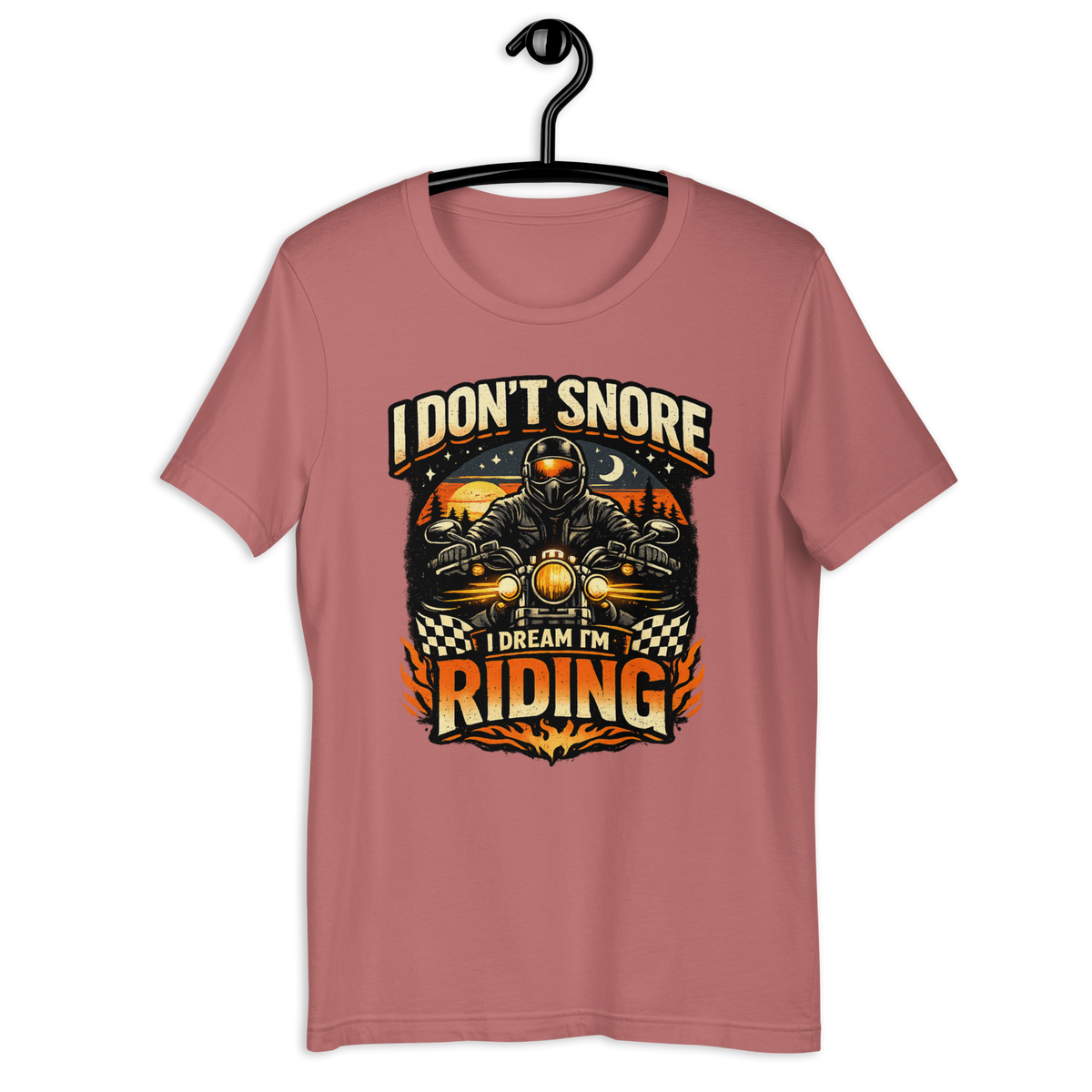 Biker motorcycle graphic t-shirt product image