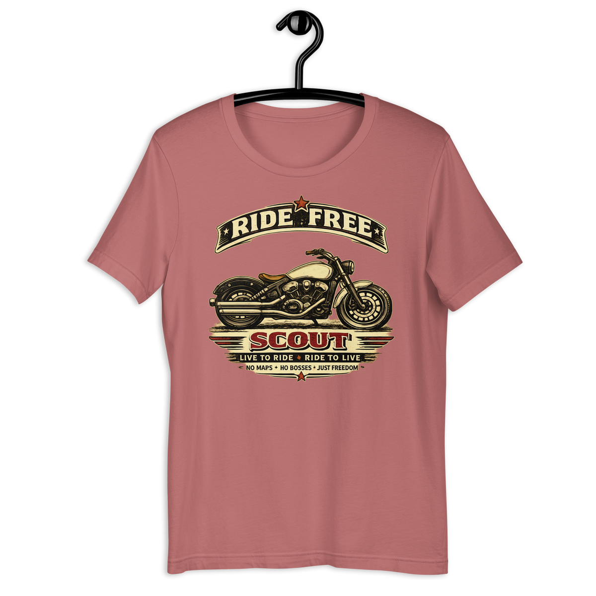 Unisex Indian Scout Ride Free Motorcycle Graphic Tee product image