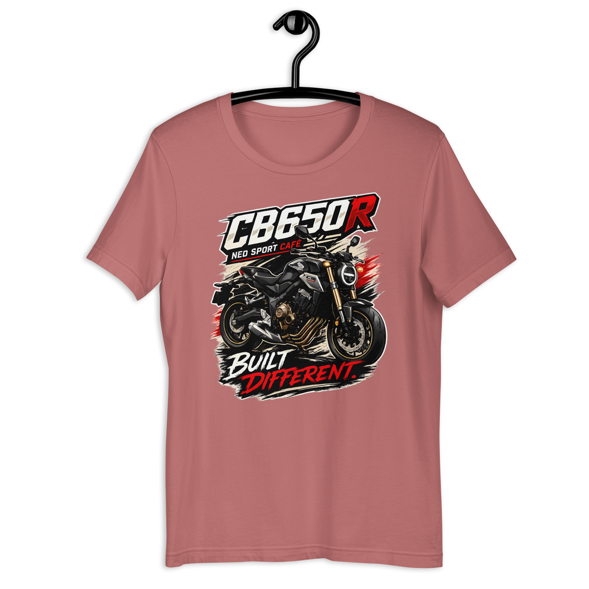 Unisex CB650R Built Different Honda Motorcycle Graphic Tee product image