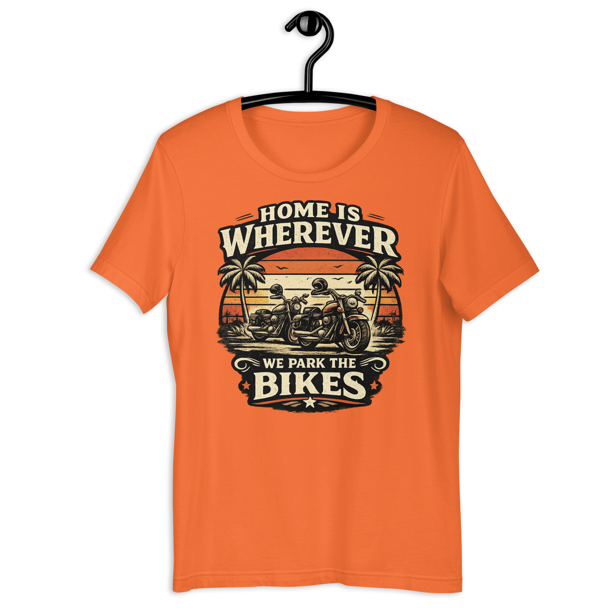 Biker motorcycle graphic t-shirt product image